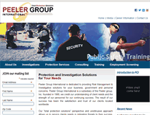 Tablet Screenshot of peelergroup.com
